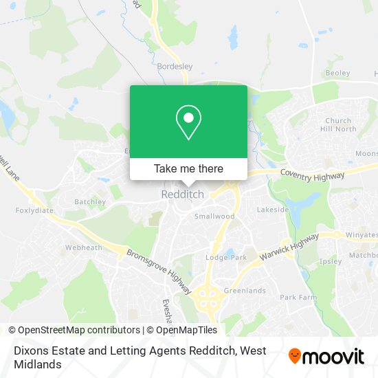 Dixons Estate and Letting Agents Redditch map