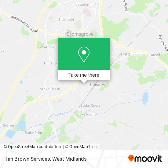 Ian Brown Services map