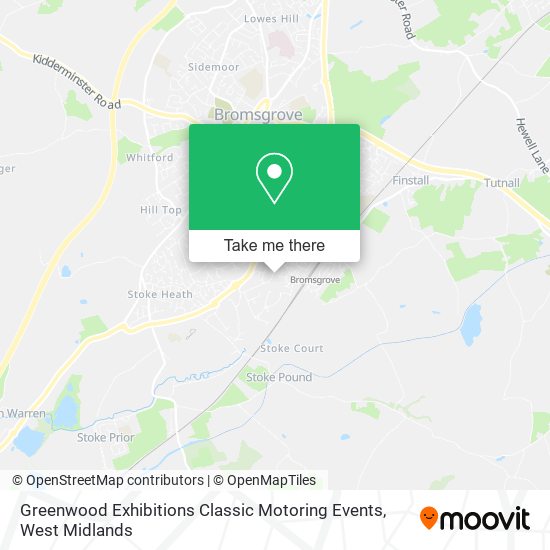 Greenwood Exhibitions Classic Motoring Events map