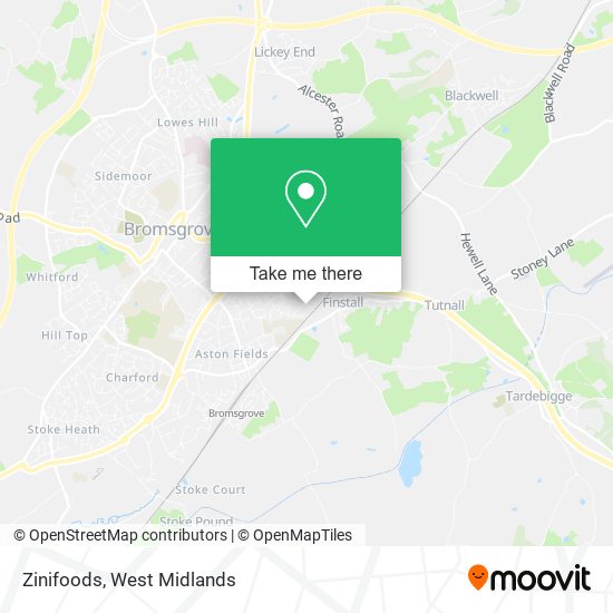 Zinifoods map