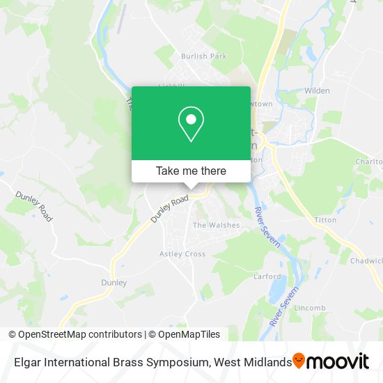 Elgar International Brass Symposium map