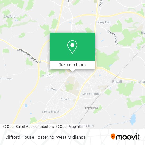 Clifford House Fostering map