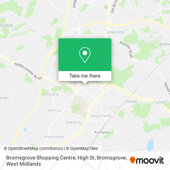 Bromsgrove Shopping Centre, High St, Bromsgrove map