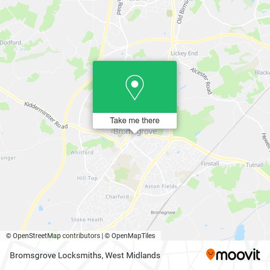 Bromsgrove Locksmiths map