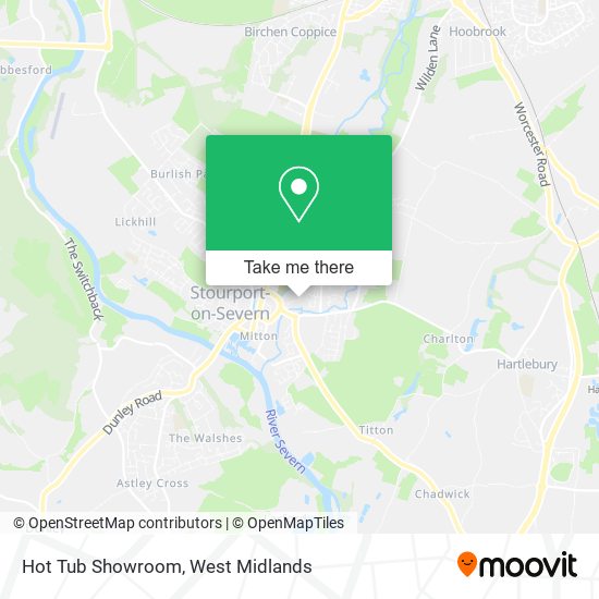 Hot Tub Showroom map
