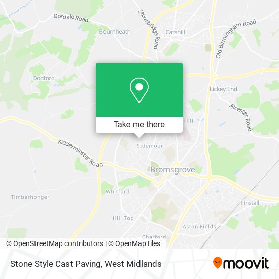 Stone Style Cast Paving map
