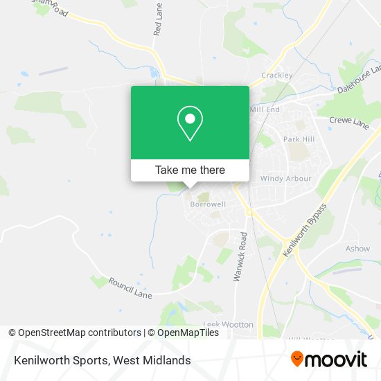 Kenilworth Sports map