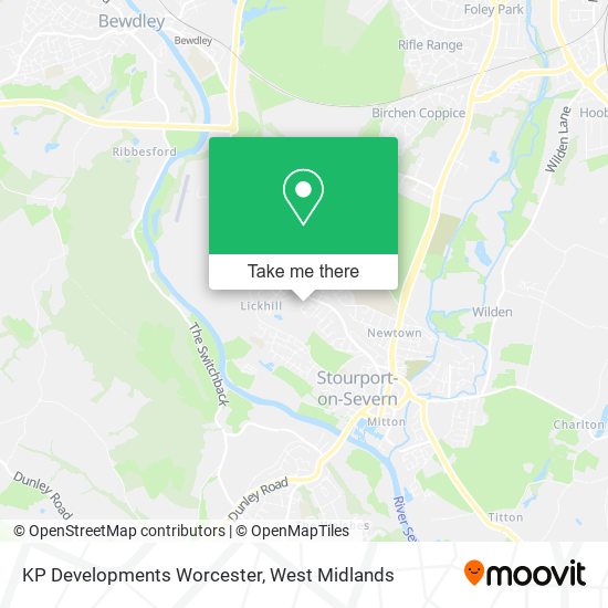 KP Developments Worcester map