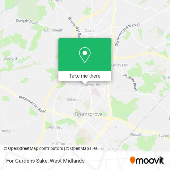 For Gardens Sake map