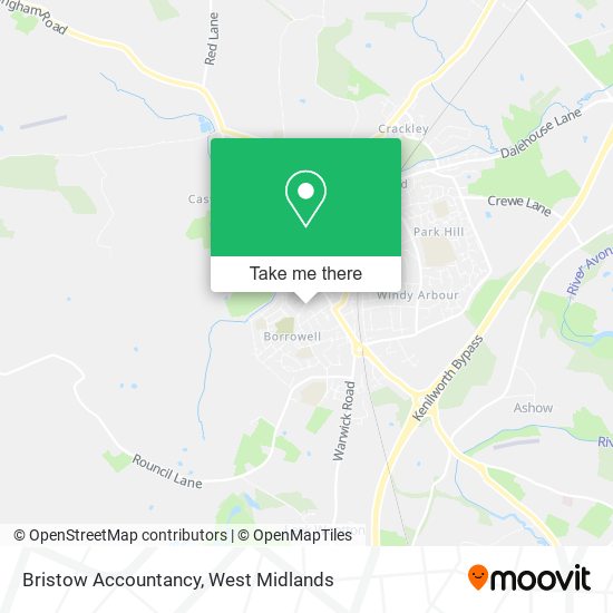 Bristow Accountancy map