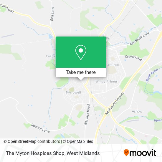 The Myton Hospices Shop map