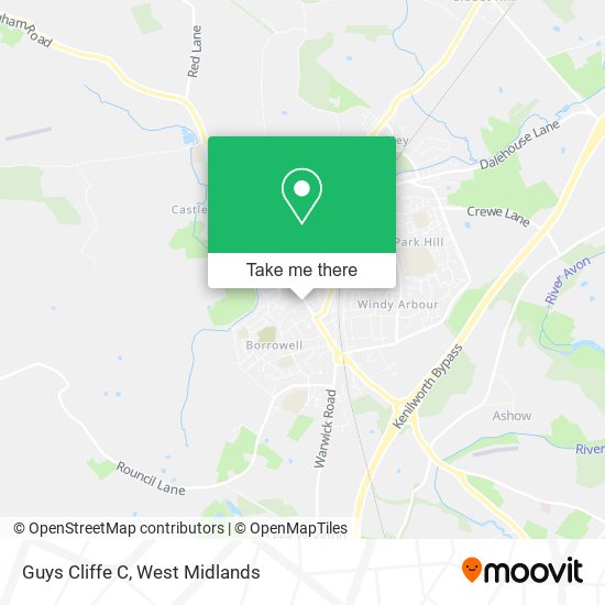 Guys Cliffe C map