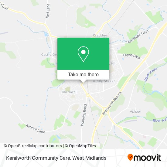 Kenilworth Community Care map