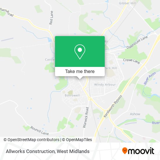 Allworks Construction map