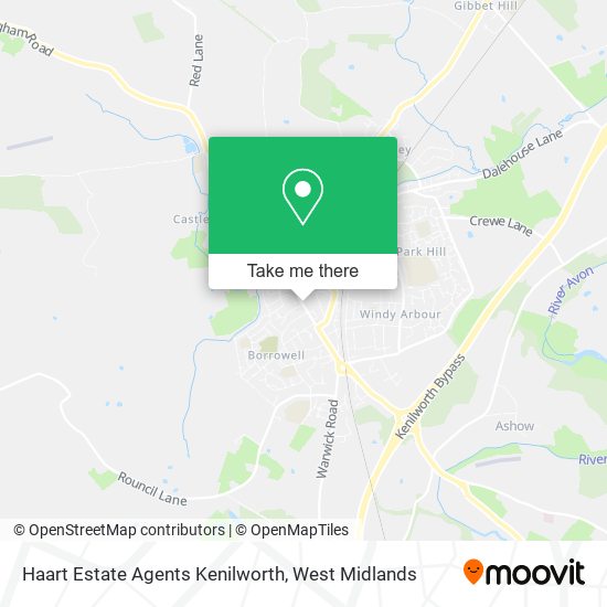 Haart Estate Agents Kenilworth map