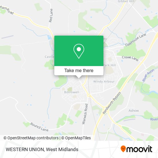 WESTERN UNION map