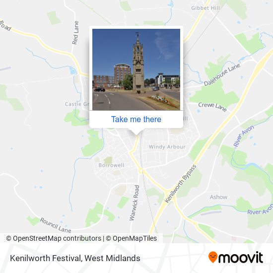 Kenilworth Festival map