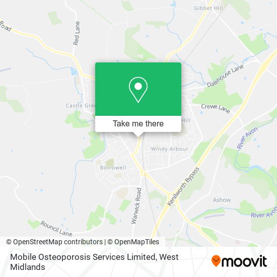 Mobile Osteoporosis Services Limited map