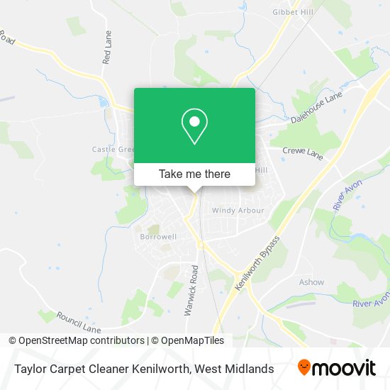 Taylor Carpet Cleaner Kenilworth map