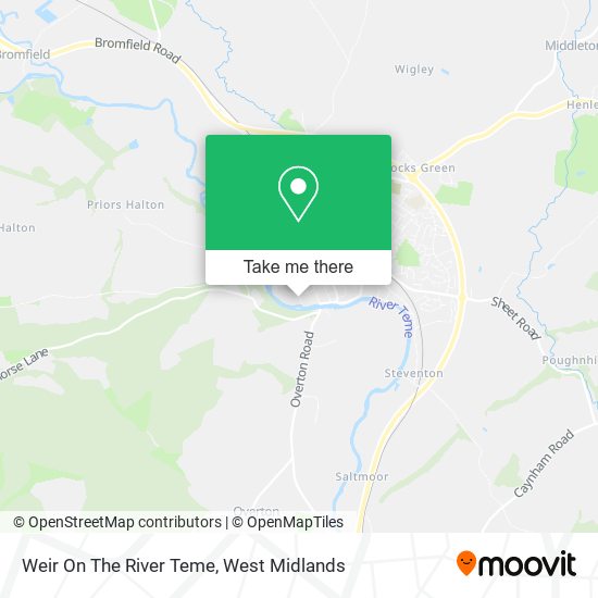 Weir On The River Teme map