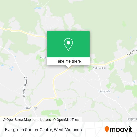 Evergreen Conifer Centre map