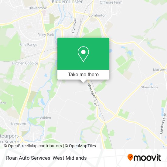 Roan Auto Services map