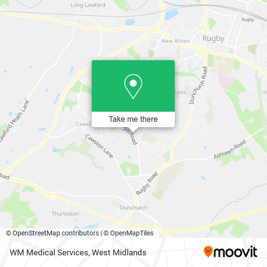 WM Medical Services map