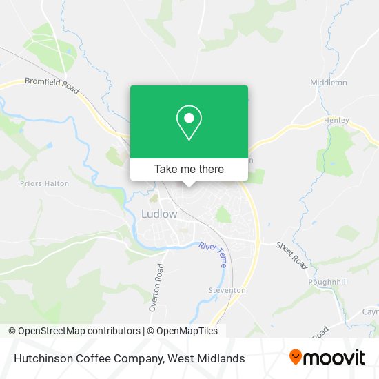 Hutchinson Coffee Company map
