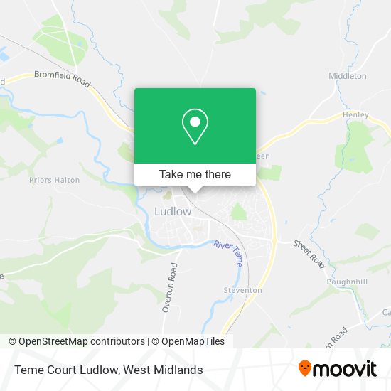 Teme Court Ludlow map