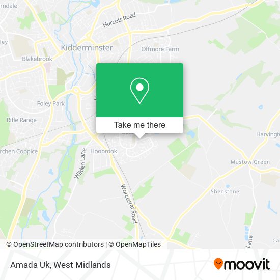 Amada Uk map