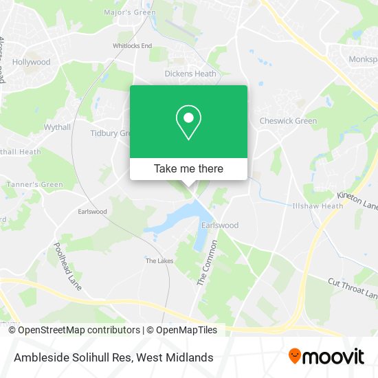 Ambleside Solihull Res map