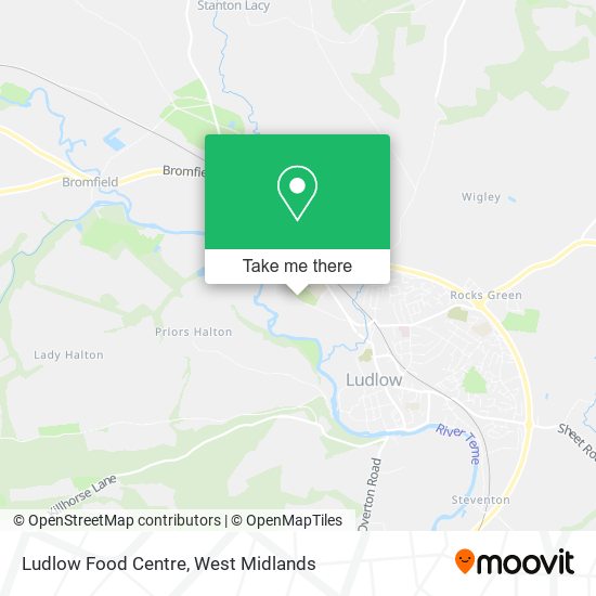 Ludlow Food Centre map