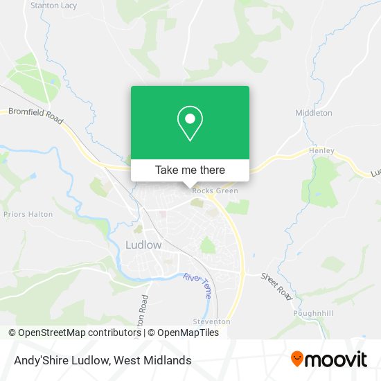 Andy'Shire Ludlow map
