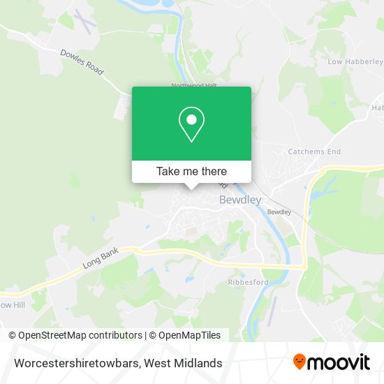 Worcestershiretowbars map