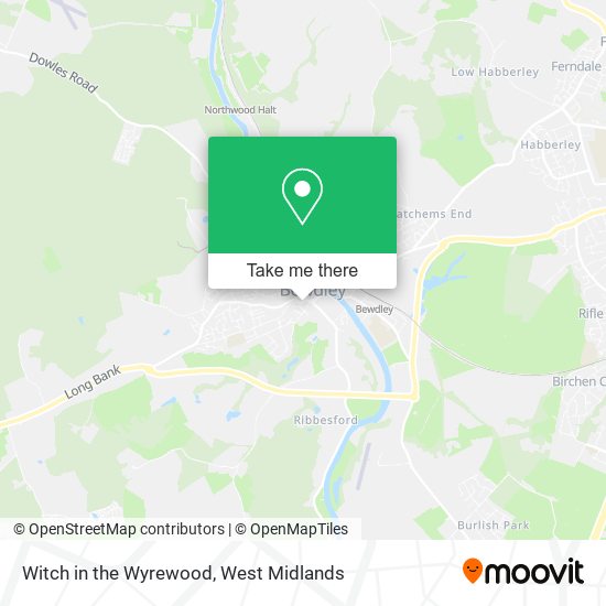 Witch in the Wyrewood map