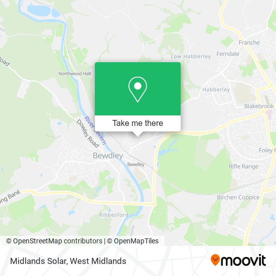 Midlands Solar map
