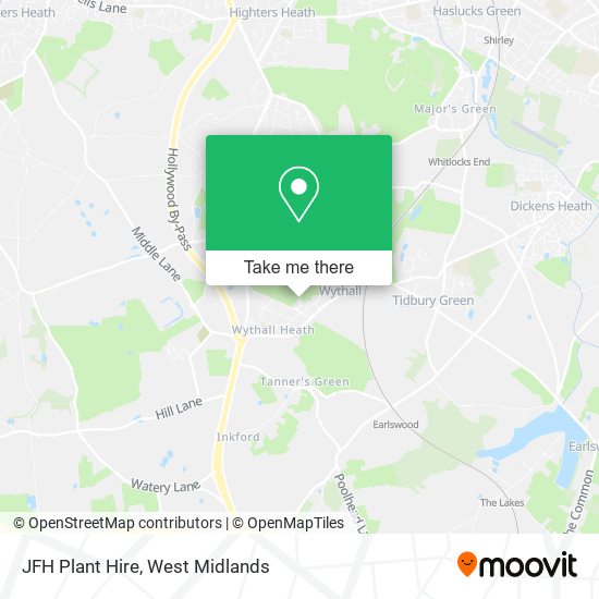 JFH Plant Hire map