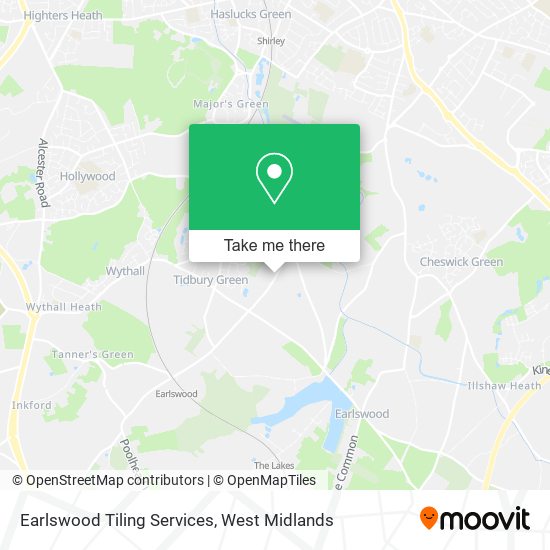 Earlswood Tiling Services map