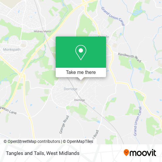 Tangles and Tails map