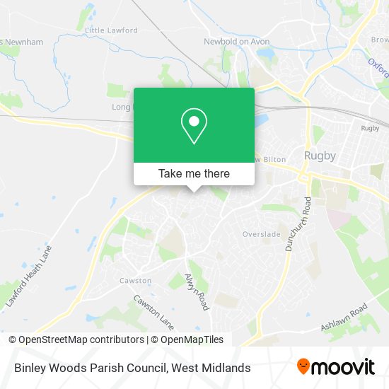 Binley Woods Parish Council map