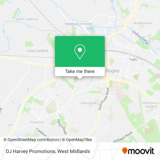 DJ Harvey Promotions map