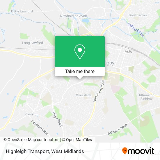 Highleigh Transport map