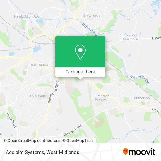 Acclaim Systems map