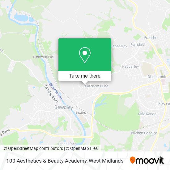 100 Aesthetics & Beauty Academy map