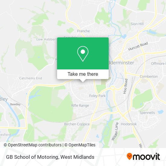 GB School of Motoring map