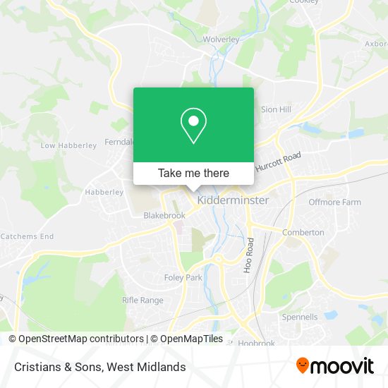 Cristians & Sons map