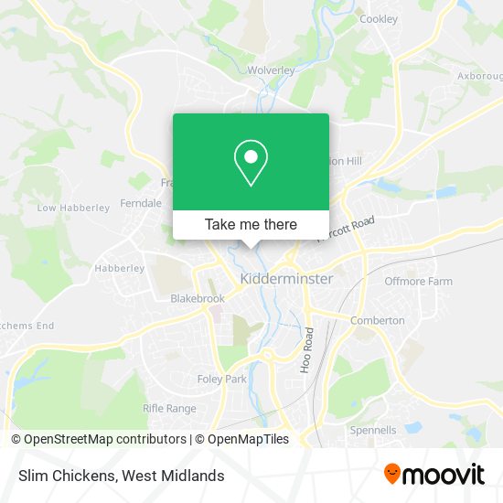 Slim Chickens map