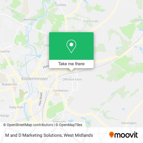 M and D Marketing Solutions map