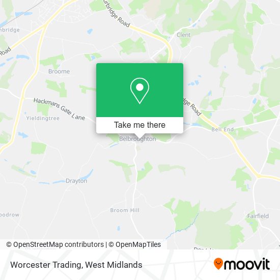 Worcester Trading map