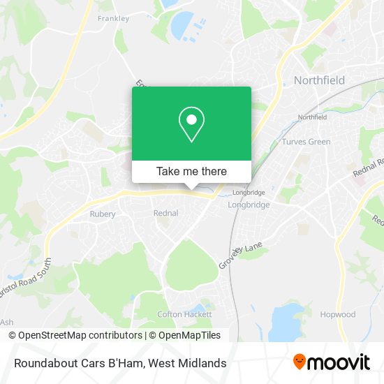Roundabout Cars B'Ham map
